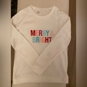 ‘Merry & Bright' Printed Sweatshirt